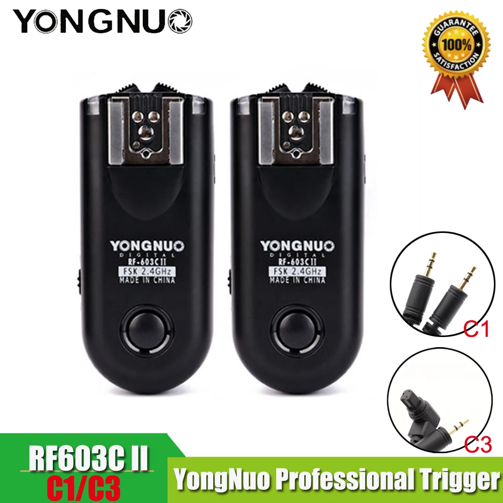 Светодиодная лампа для видеосъемки YONGNUO RF 603IIC1 RF603IIC3 YN603 триггер радио