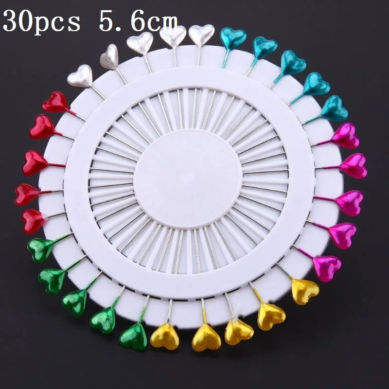 30pcs 5.6cm A 100 шт Стразы, швейные булавки, швейные иглы булавки для корсажей, свадебный букет, булавки, Швейные аксессуары 6*40 мм - Цвет: 30pcs 5.6cm A