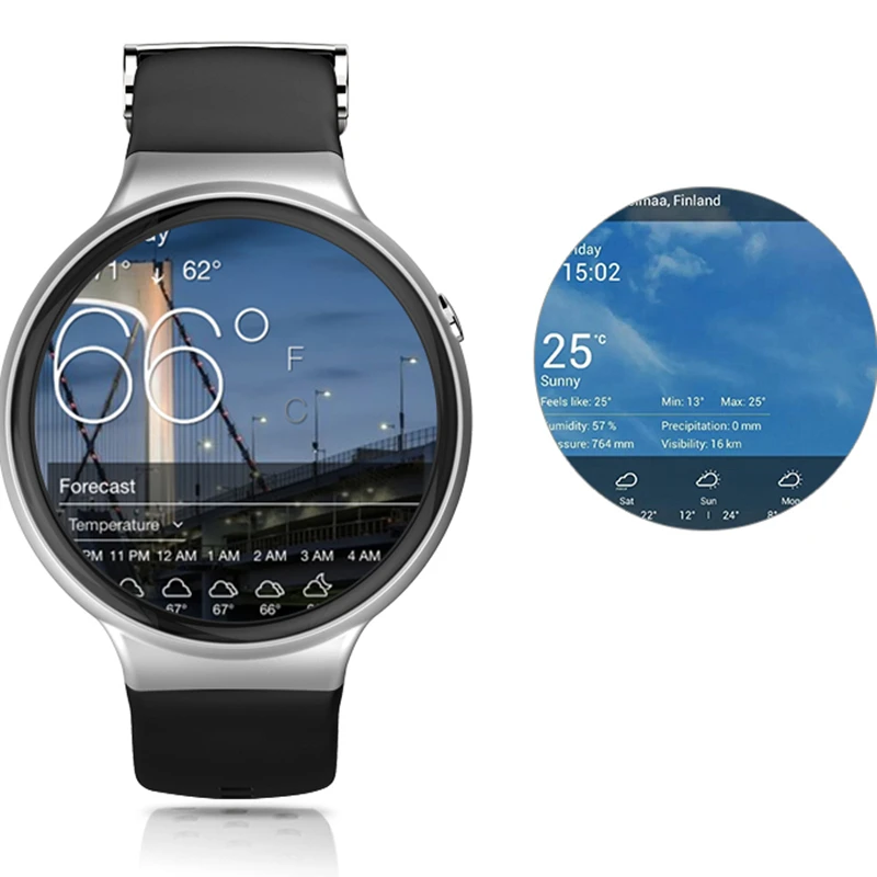 Оригинальный i4 Bluetooth Smart часы ОС Android 5.1 MTK6580 3G WI-FI GPS сердечного ритма SmartWatch