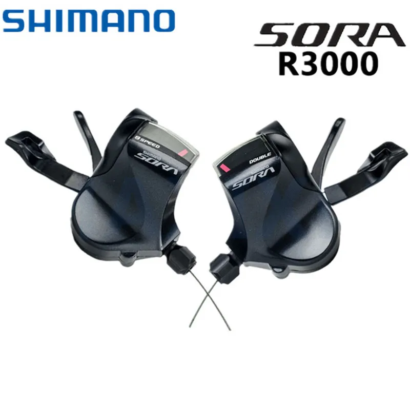 Shimano SORA SL-R3000 рычаг переключения скоростей 2x9 2-Way Release R3000 Shifter Triggle влево/вправо/пара черный с кабелем