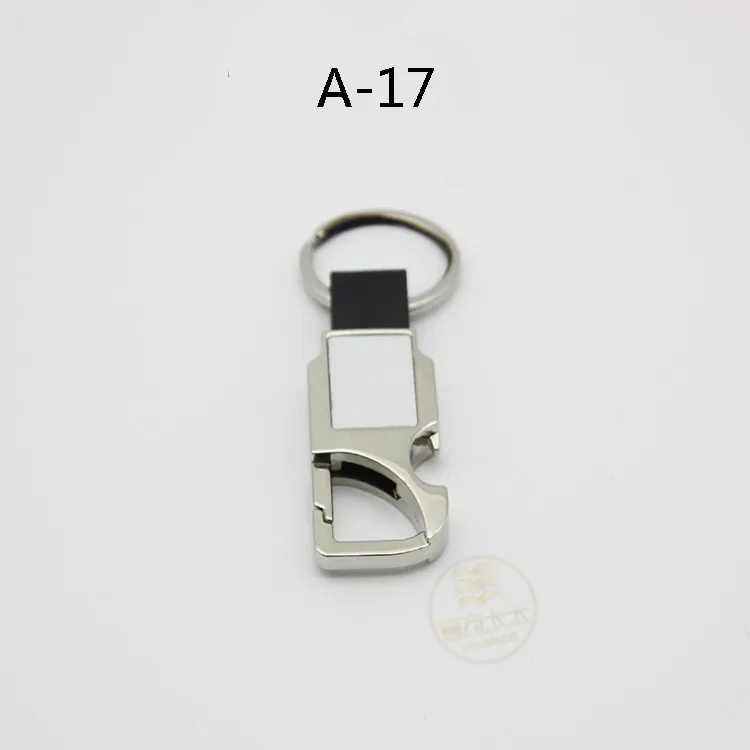 A-17 10 шт./лот, пустые металлические брелоки, брелоки для бутылок, открывалка для бутылок, сделай сам, подарочная печать, бумага для сублимации чернил, двусторонняя печать - Цвет: A-17