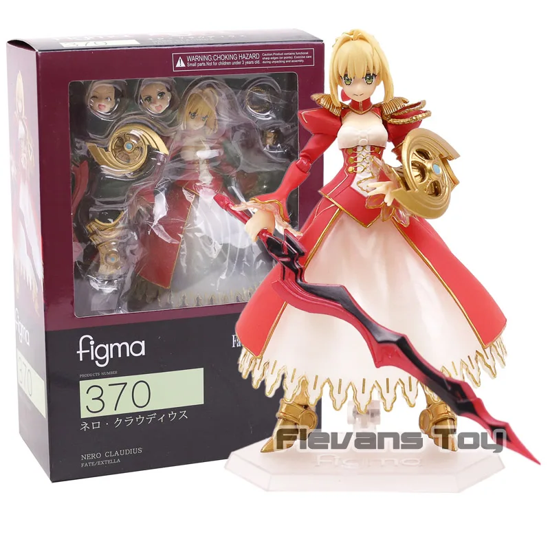 Figma 370 Fate/EXTELLA Нерон Клавдий красный меч ПВХ экшн фигурка Коллекционная модель