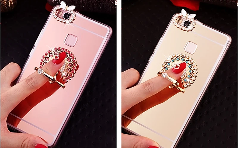 Perfume Bottle Finger Ring Holder Mirror Covers For Huawei P20 Pro Lite P10 P9 P8 Plus 2017 Honor 8 9 V8 Nova Cases Shell |