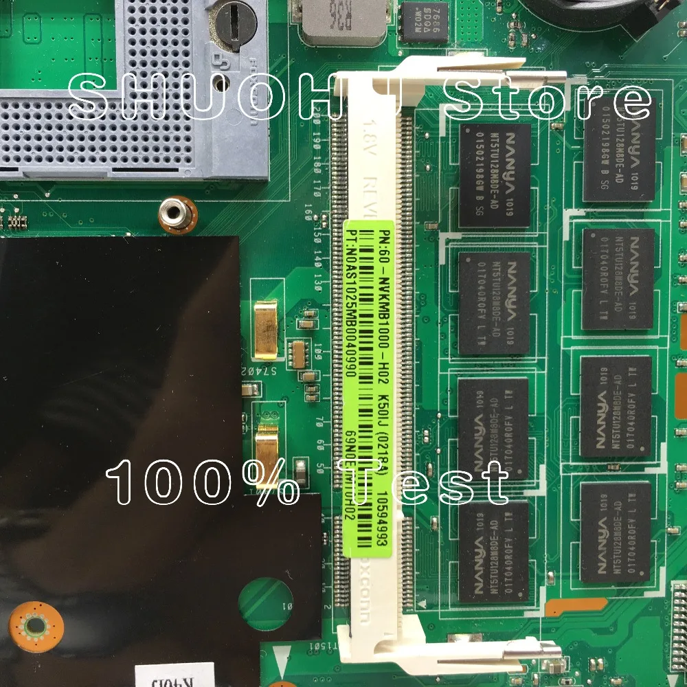 KEFU K50IJ материнская плата для ASUS K50IN K60IJ K40IJ K50IJ K50AB материнская плата для ноутбука 2 Гб памяти протестированная Оригинальная работа
