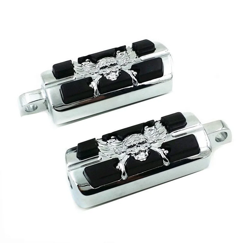 

2X Skull/Eagle Foot Pegs Footrests Footpeg For Harley Dyna Electra Glide Road King Fatboy Road Glide Softail XL883