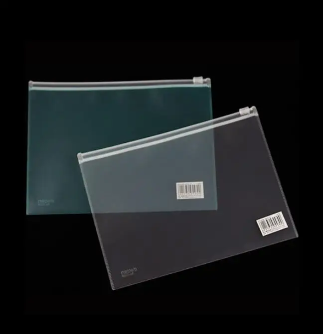 Office Stationery PP Document Bags Matte Transparent Zipper Bag 6 PCS/Lot A5 File Paper Organizer | Канцтовары для офиса и