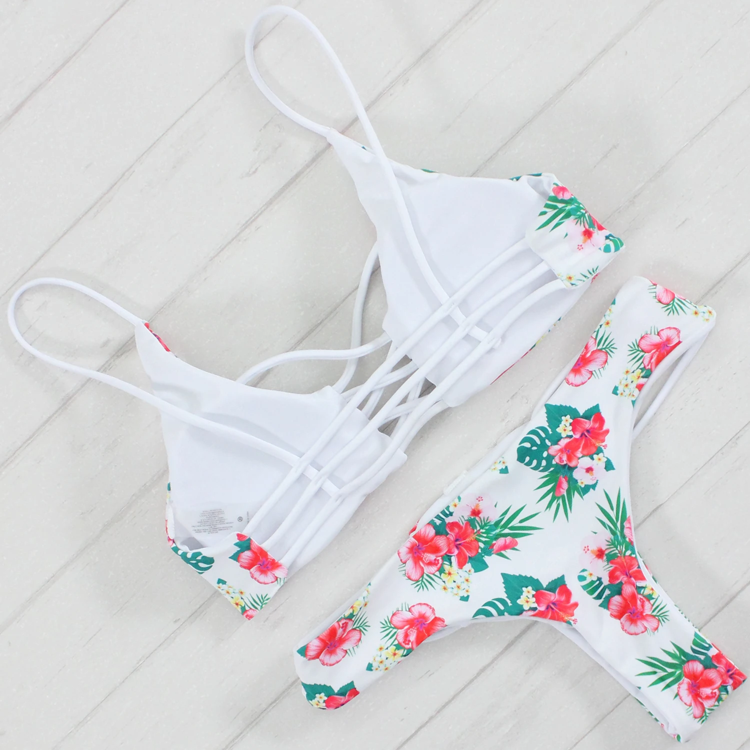 Акция комплект сексуального бикини женский купальный костюм Цветочный