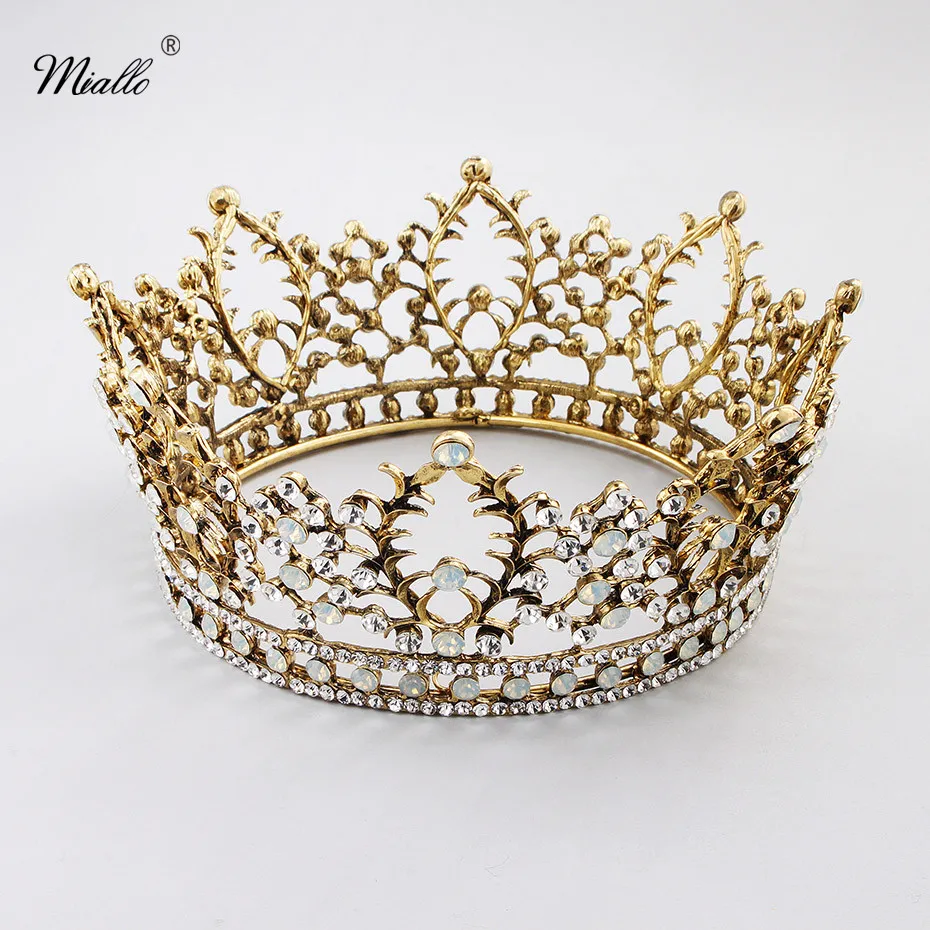 Новинка 2019 роскошные тиары и короны Miallo King ювелирные изделия с австрийскими