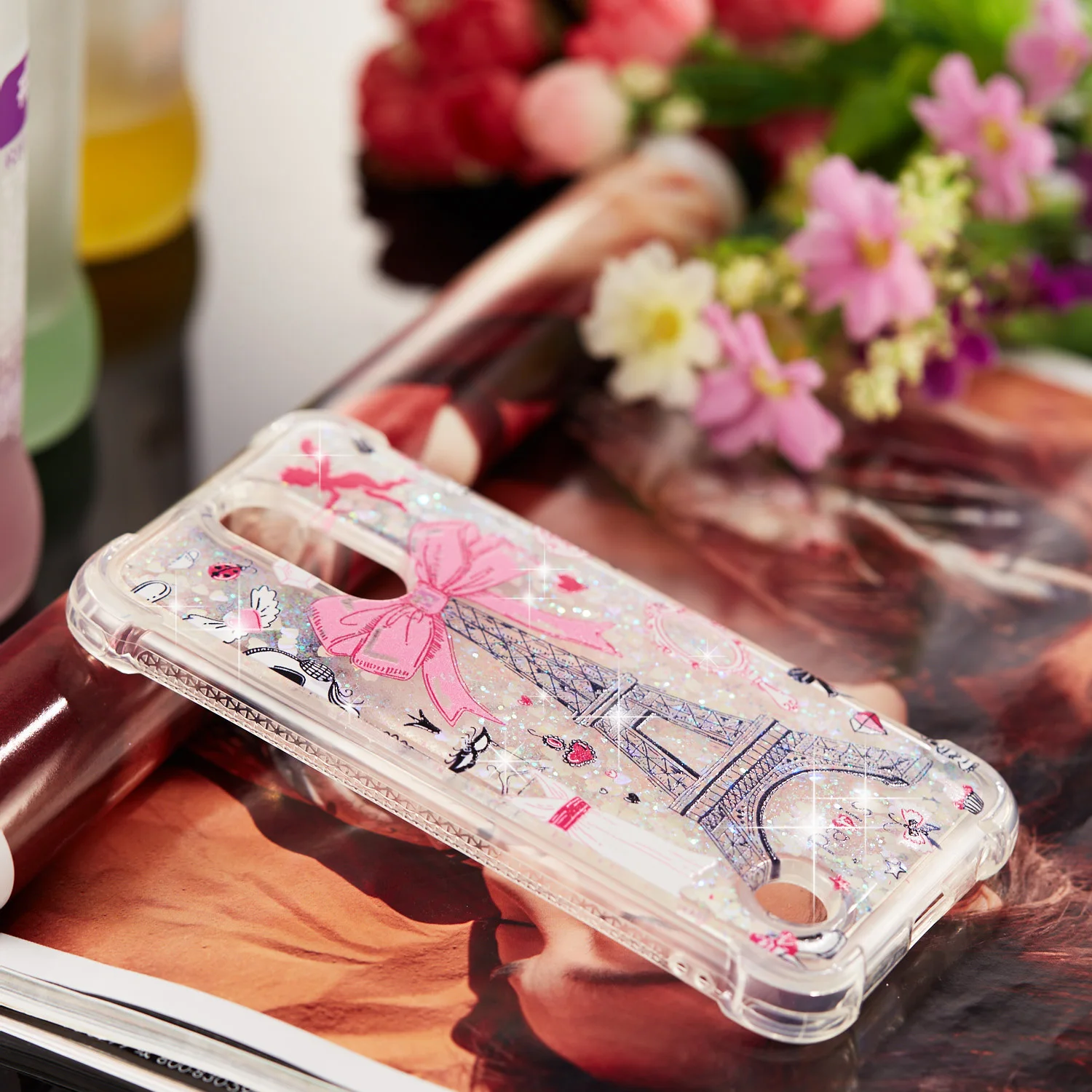Силиконовый чехол для телефона LG K10 2017 K 10 LGM250 M250 M 250 блестящий из ТПУ с