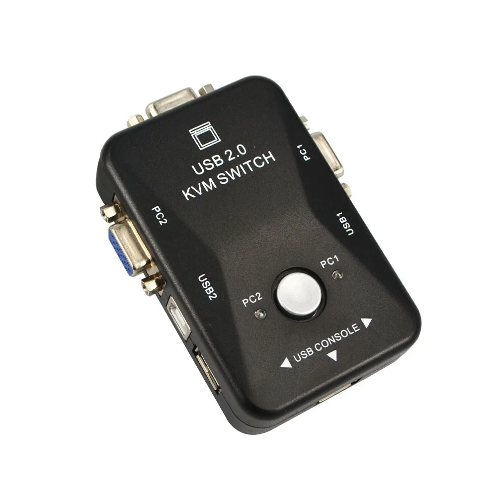 Kebidumei 1 компл. USB 2 0 порта KVM переключатель разделитель для монитора видео + шт. VGA 15Pin