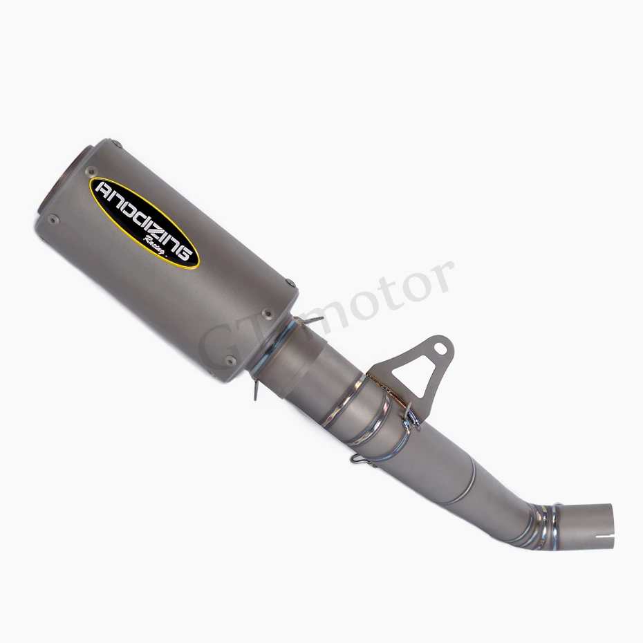 GT мотор 61 мм глушитель из титанового сплава без шнуровки для мотоцикла выхлопная