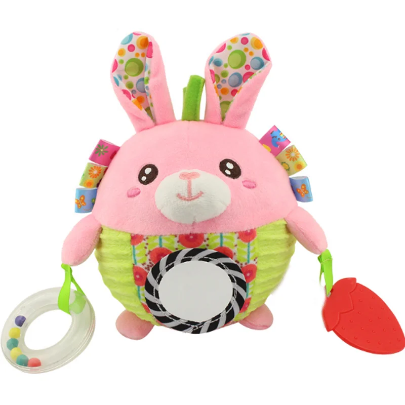 1 шт. мягкая плюшевая кукла с животными детские погремушки коляска для кроватки