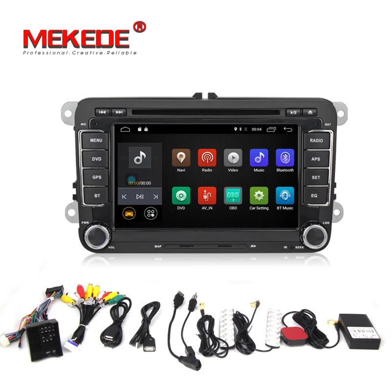 2G ram Android 7 1 2 DIN Автомобильный dvd плеер для VW Passat POLO GOLF Tiguan CC Skoda Fabia Rapid еще Seat Leon