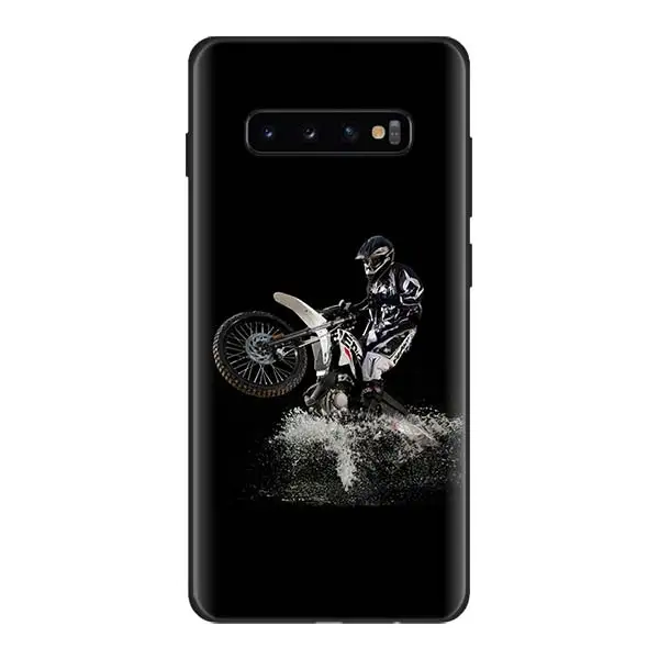 13 Moto Cross moto rcycle спортивный черный силиконовый чехол s для samsung Galaxy S10 Plus S10e S8 S9 Plus A30 A50 M20 M30 мягкий чехол - Цвет: 13