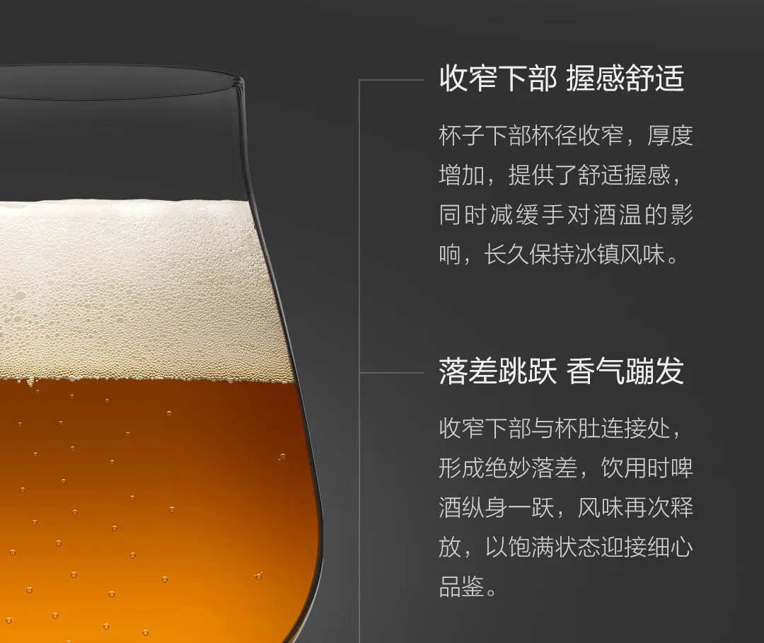 2 шт., Xiaomi Mijia Circle Joy, Хрустальная Крафтовая пивная чашка, прозрачная Хрустальная стеклянная чашка для виски, вина, клуба, пива, вина, бокал, подарок