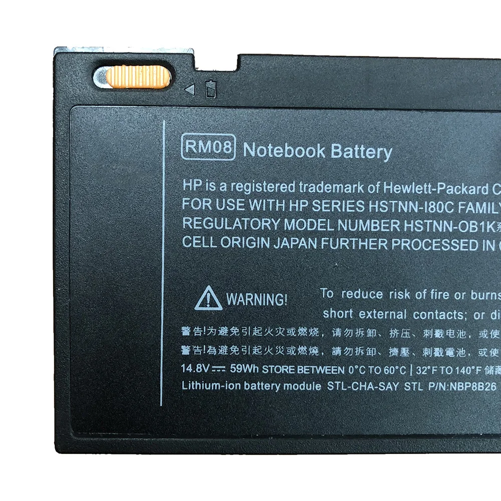 14,8 V 59Wh RM08 аккумулятор для ноутбука HP Envy 14t-1100 141112tx 14-1114ef HSTNN-I80C/OB1K/XB1S 14-1150ep серии