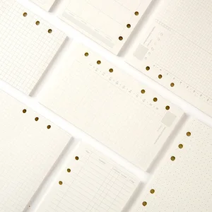 Сменный блокнот A5, A6, A7, с вкладными листами, на спирали