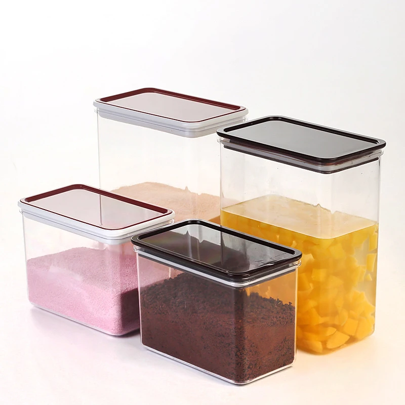 Пластиковая коробка для хранения квадратный прозрачный контейнер пищевых