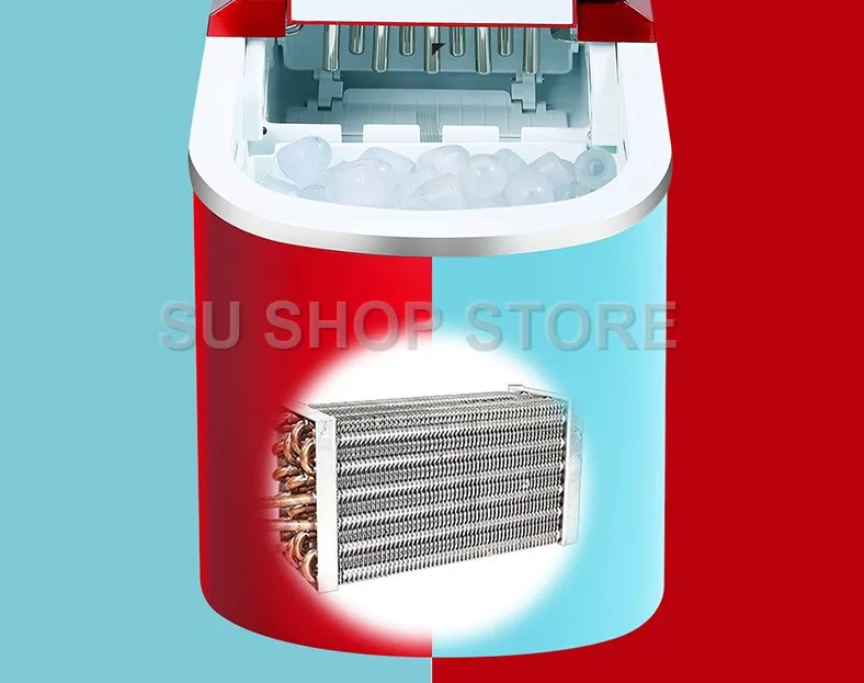 12kgs/24H портативный автоматический льдогенератор, бытовой пули круглый льдогенератор для семьи, бара, кофейни