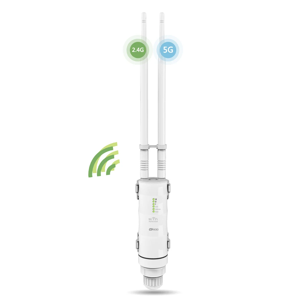 Wavlink AC600 высокая мощность открытый Wi-Fi маршрутизатор/точка доступа/CPE/WISP Беспроводной Wi-Fi ретранслятор двойной Dand 2,4/5 ГГц 12dBi антенна POE