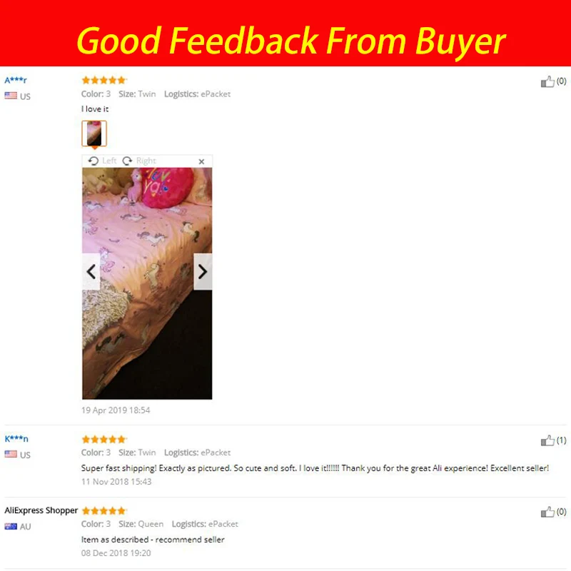 Новый розовый постельное белье с изображением единорога комплектов вышивка