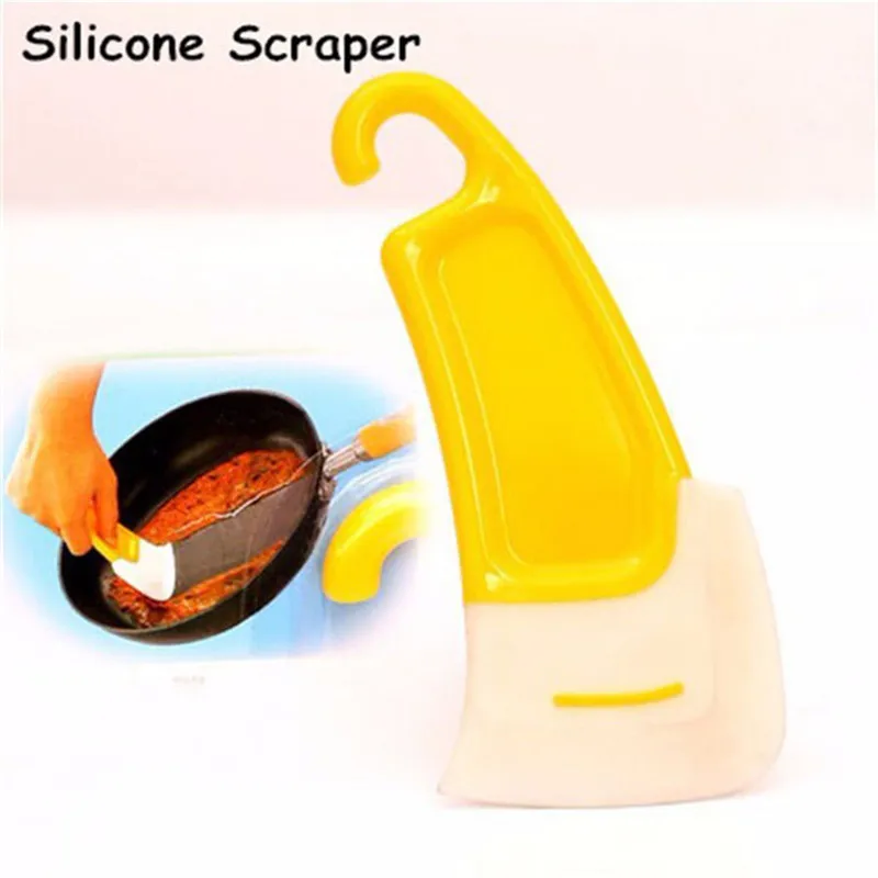 Хит продаж кухонная силиконовая лопатка кастрюля для грязной сковородки щетка