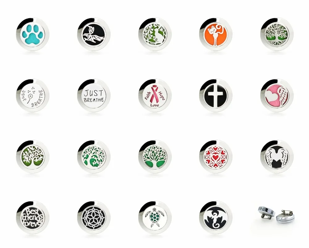 20mm Brooch Pin Clip Stainless Steel Magnetic Aromatherapy Perfume Essential Oil Diffuser Locket Free 10pads Women Kids Gift | Украшения и