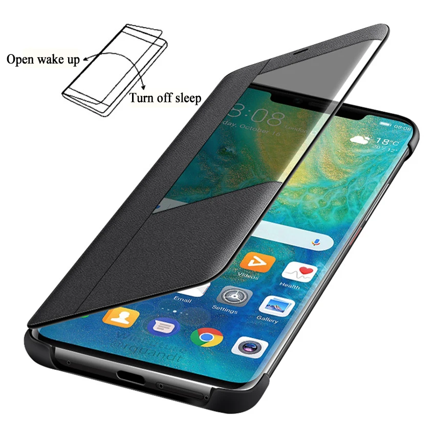 flip cover leather phone case for huawei mate 20 30 pro lite x 20x mate20 20pro 20lite mate20pro mate20x mate20lite view slim free global shipping
