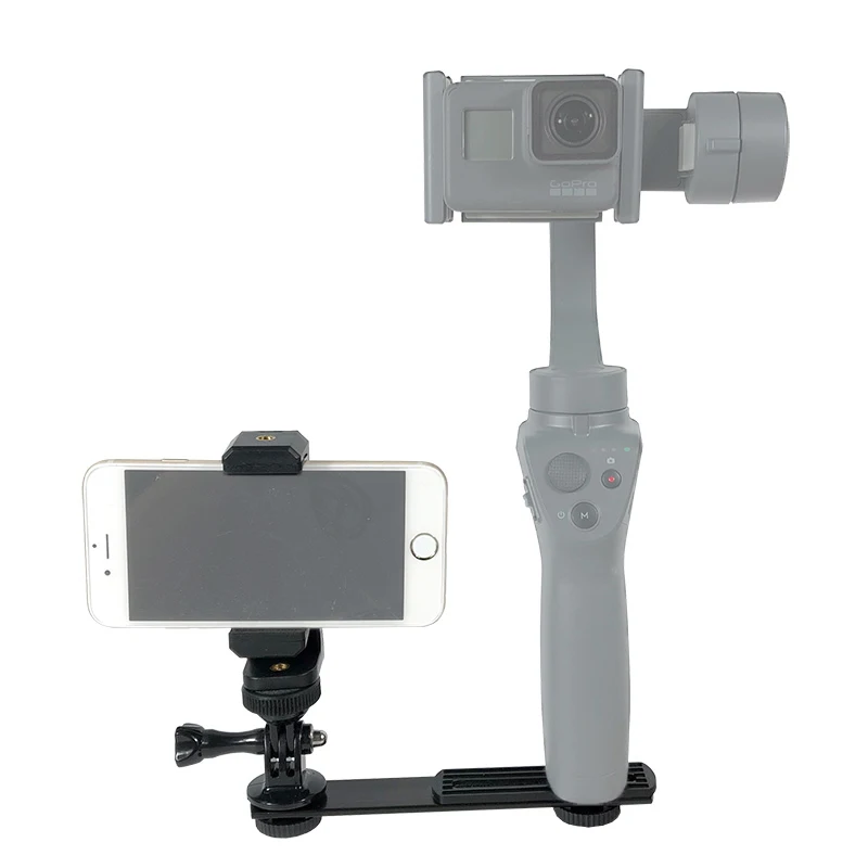 Для GoPro Gimbal Monitor светильник/Phone Mount Adapter Bracket FOR Zhiyun Smooth Q 4 DJI Osmo mobile 2 Feiyu G5 Spg series Vimble