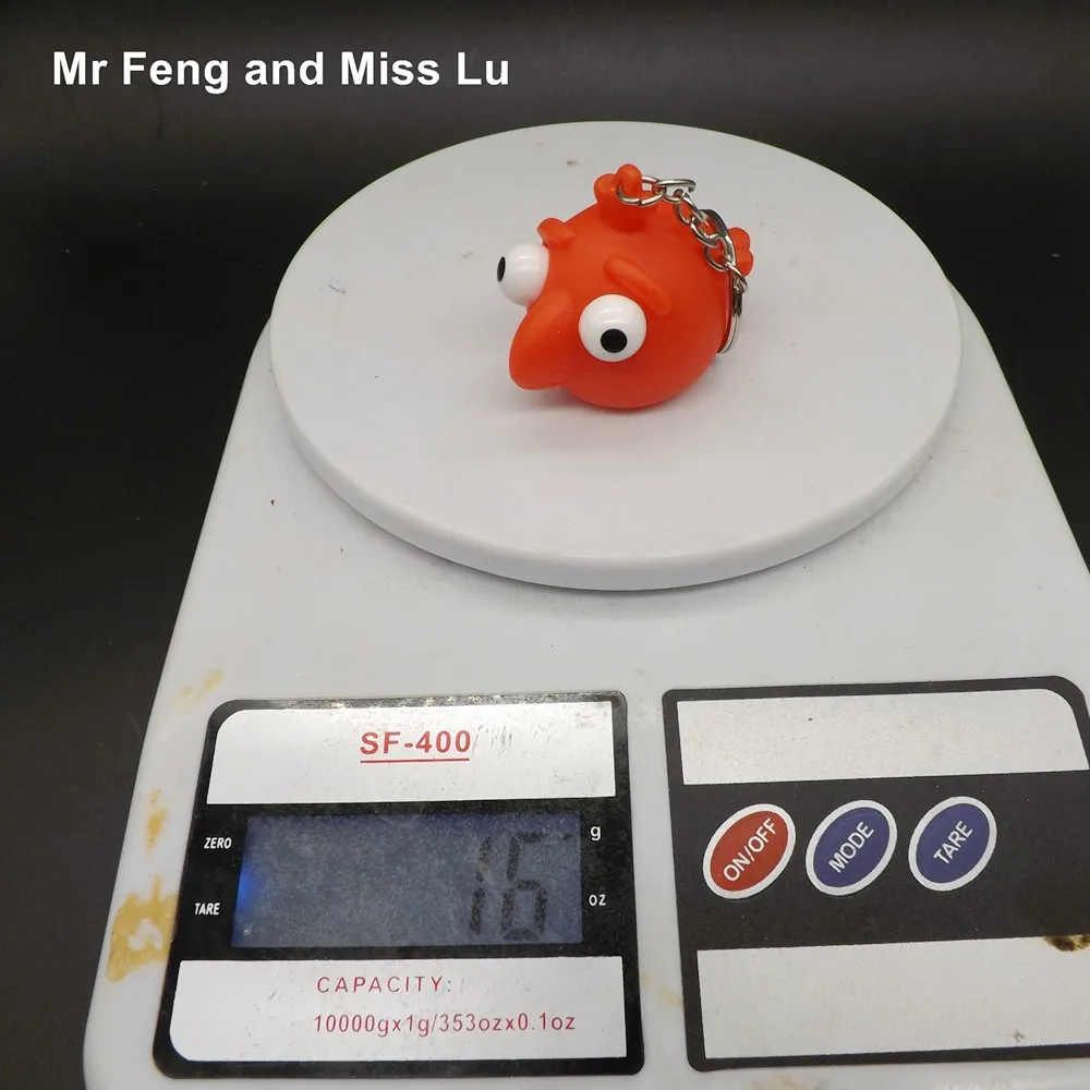 Экструдирующая игрушка для ключей с приподнятыми глазами брелок изображением