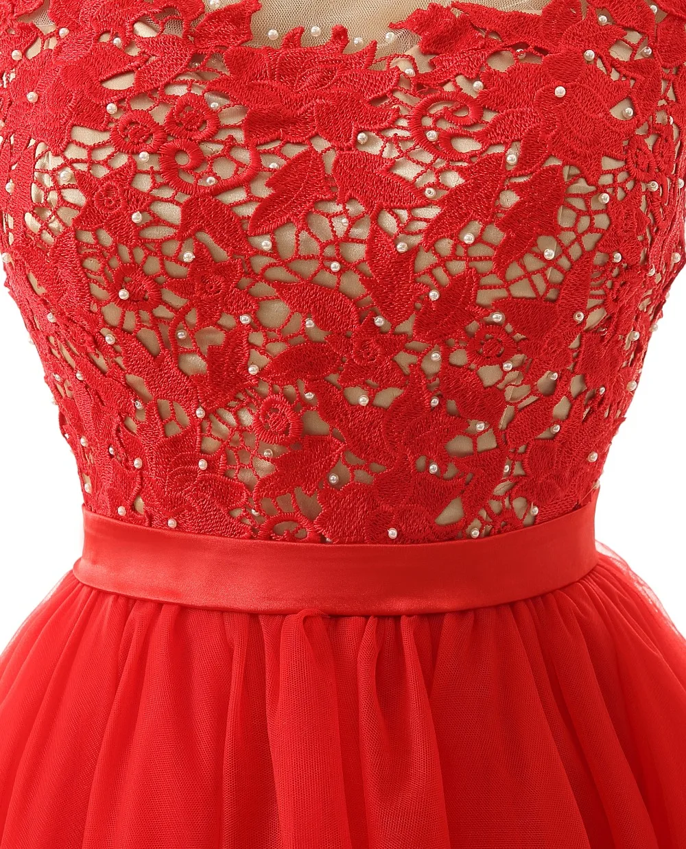 

Red Lace Cocktail Dresses Sexy Sleeveless Short Prom Dresses Appliques Girls Party Homecoming Dresses