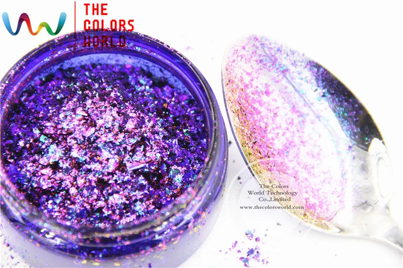 Искусственные хлопья с волшебным эффектом TCWB190 большого размера хамелеон для