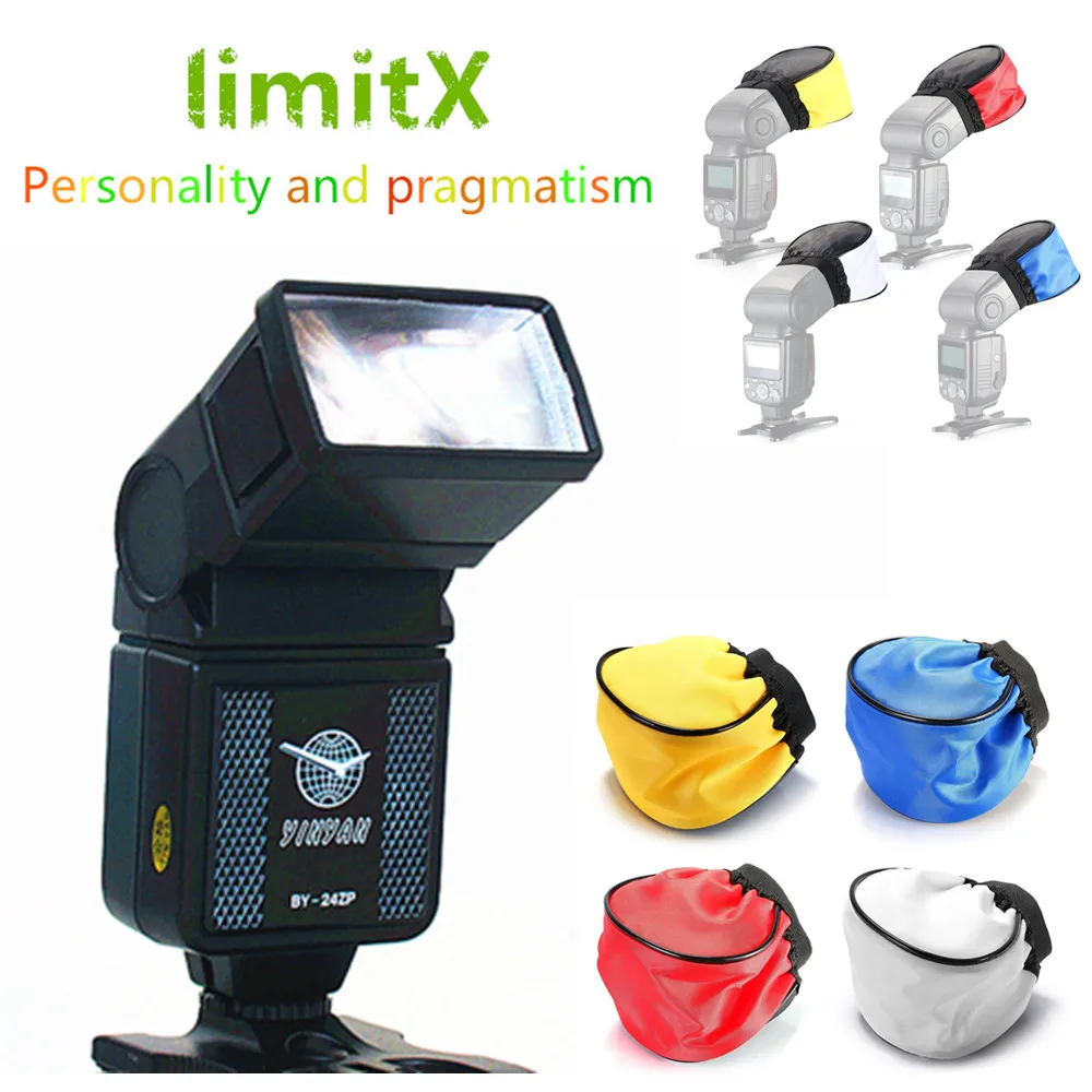 LimitX Zoom Flash светильник & Bounce Color Diffuser крышка софтбокса для Canon EOS 9000D 8000D Kiss F X80 X70 X50 X9i