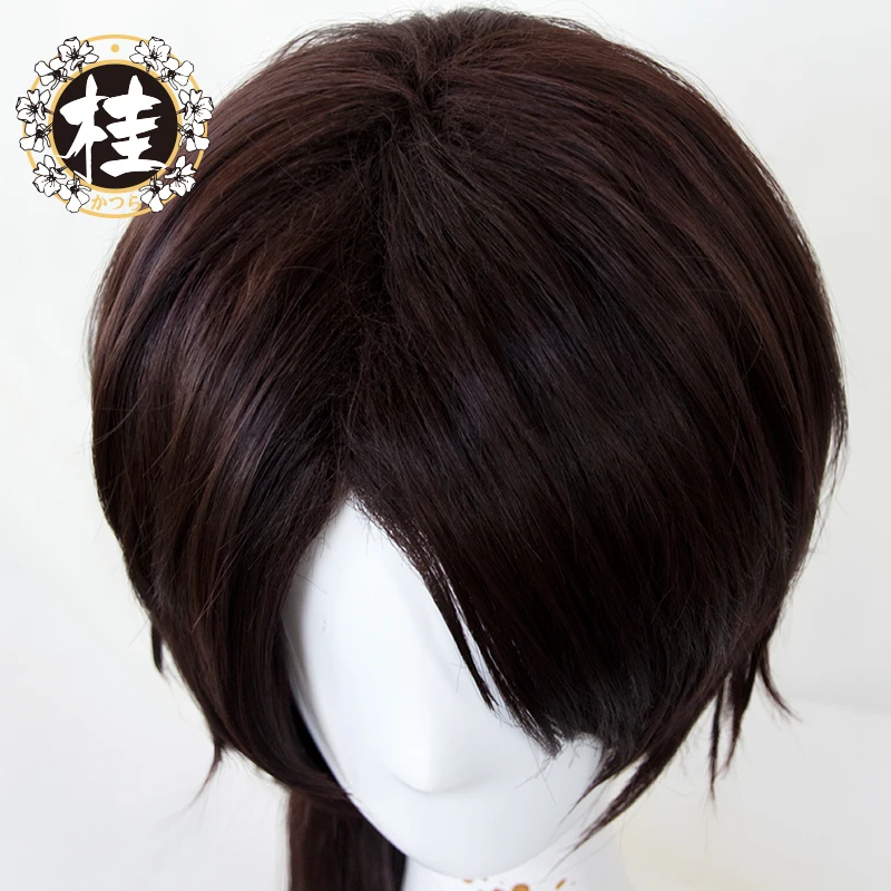 UWOWO kasuu kiyomitsu парик Touken Ranbu онлайн волосы 60 см черный коричневый термостойкий