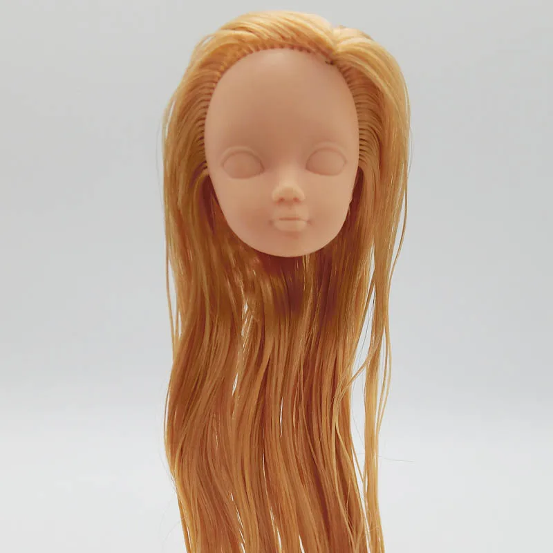 Голова куклы сделай сам с золотыми длинными волосами без макияжа голова для 11 5