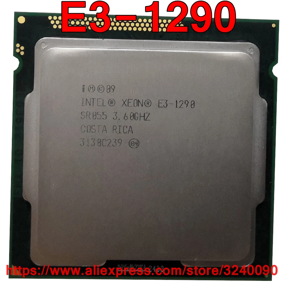 Оригинальный процессор Intel ЦП Xeon E3-1290 3 60 ГГц 8 м четырехъядерный разъем 1155