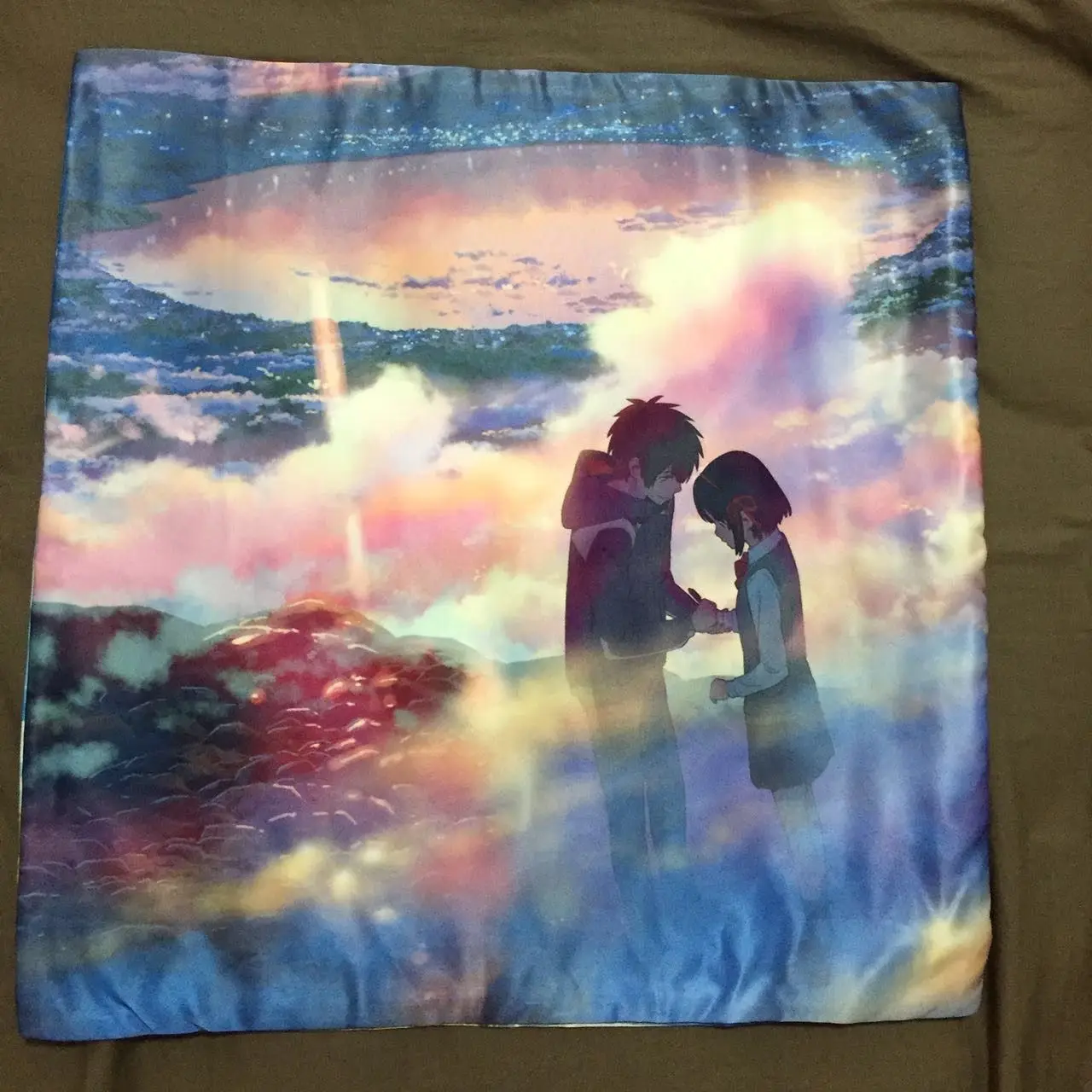 Kimi No Na Wa с вашим именем аниме двухсторонняя подушка чехол s обнимающая Подушка