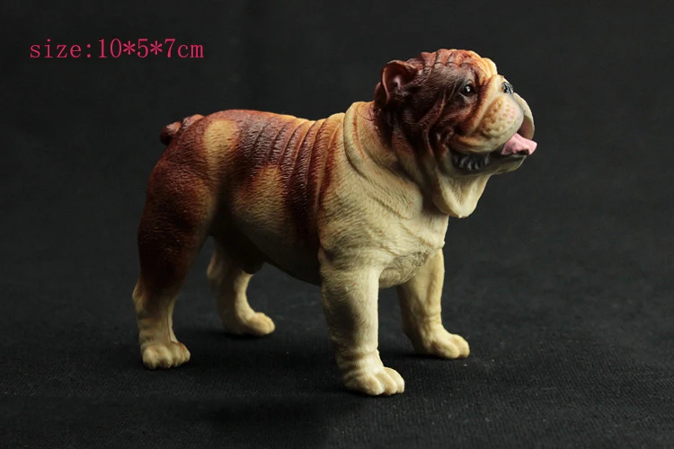 DDWE Английский бульдог стоя/стоя на коленях фигурки животных модель большой