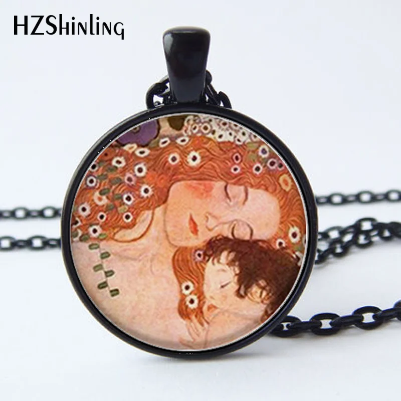 Художественный кулон мать и ребенок Klimt художественный художественные украшения