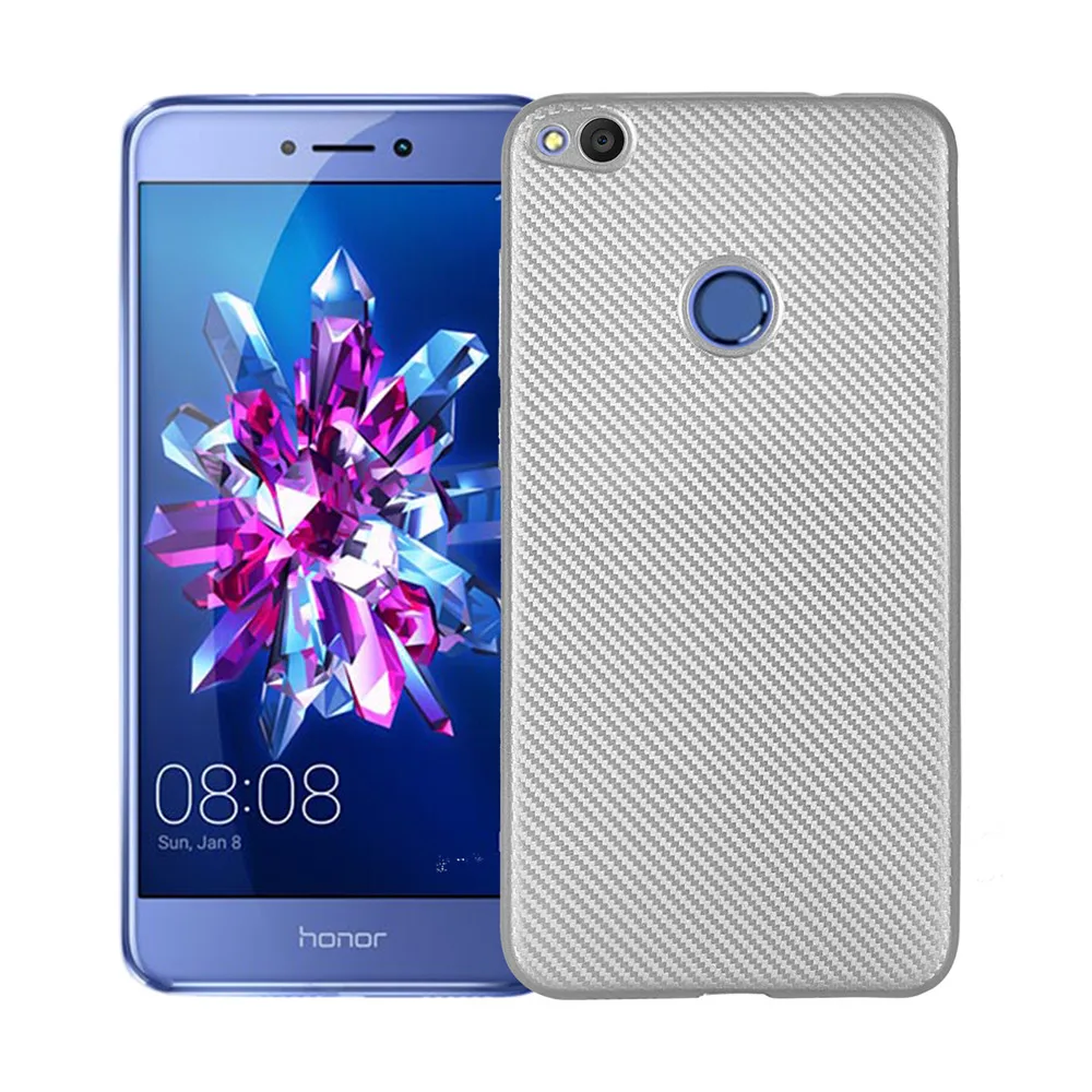 Чехол для Huawei P8Lite 2017/P9/P9Lite/P9Plus/Nova/Mate9/G9Plus/GR3 углеродное волокно Матовый ТПУ Мягкие