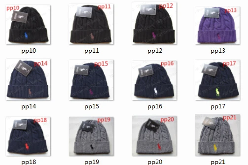gift NEW!hot!!polo Beanies knitted hat 58CM to 65CM autumn winter caps for mens or womens outdoor cap /1000 color | Аксессуары для