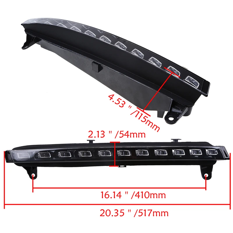 Дневные ходовые огни POSSBAY светодиодные дневные водонепроницаемые сигнальные для