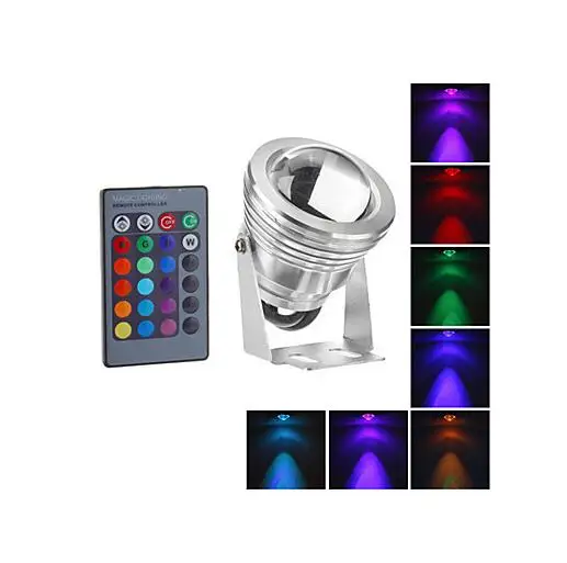 Аквариумный светодиодный подводный светильник RGB 10 Вт для фонтана бассейна