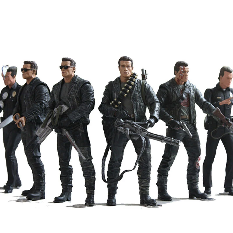 Экшн фигурка Terminator 2 T 800 Endskeleton масштаб 1/8 окрашенная Pescadero Escape & больница из ПВХ|action