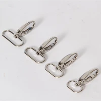 100pcs lot 5x3 2 metal luggage bag dog buckle snap hook bag hanger lobster clasp diy sewing handmade key chain buttons au351