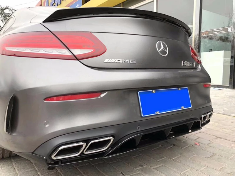 Для Mercedes C Class W205 спойлер из углеродного волокна спойлер заднего багажника, крыла C200 C250 C300 C180 C350 Coupe-UP(только купе