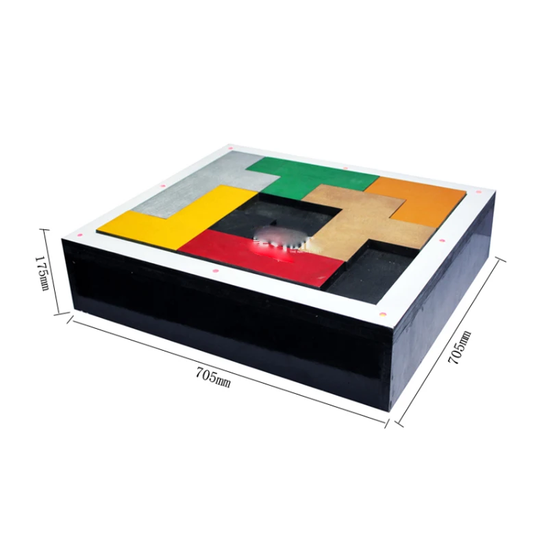 Раздвижные блоки для комнаты русский Тетрис пазл-реквизит открытый замок или