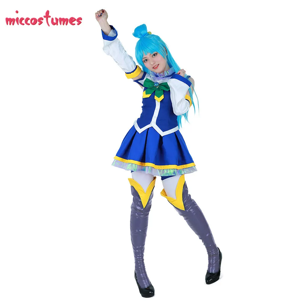 Косплей Aqua Konosuba косплей боги благословение на этот чудесный мир женские костюмы