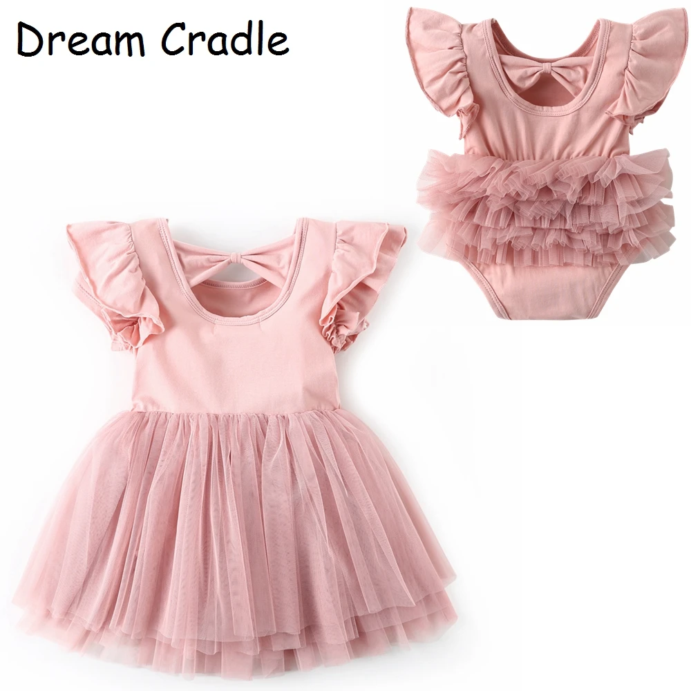 Dream Cradle/2019 удобное платье для сестры/розовое маленькой девочки/романтическое