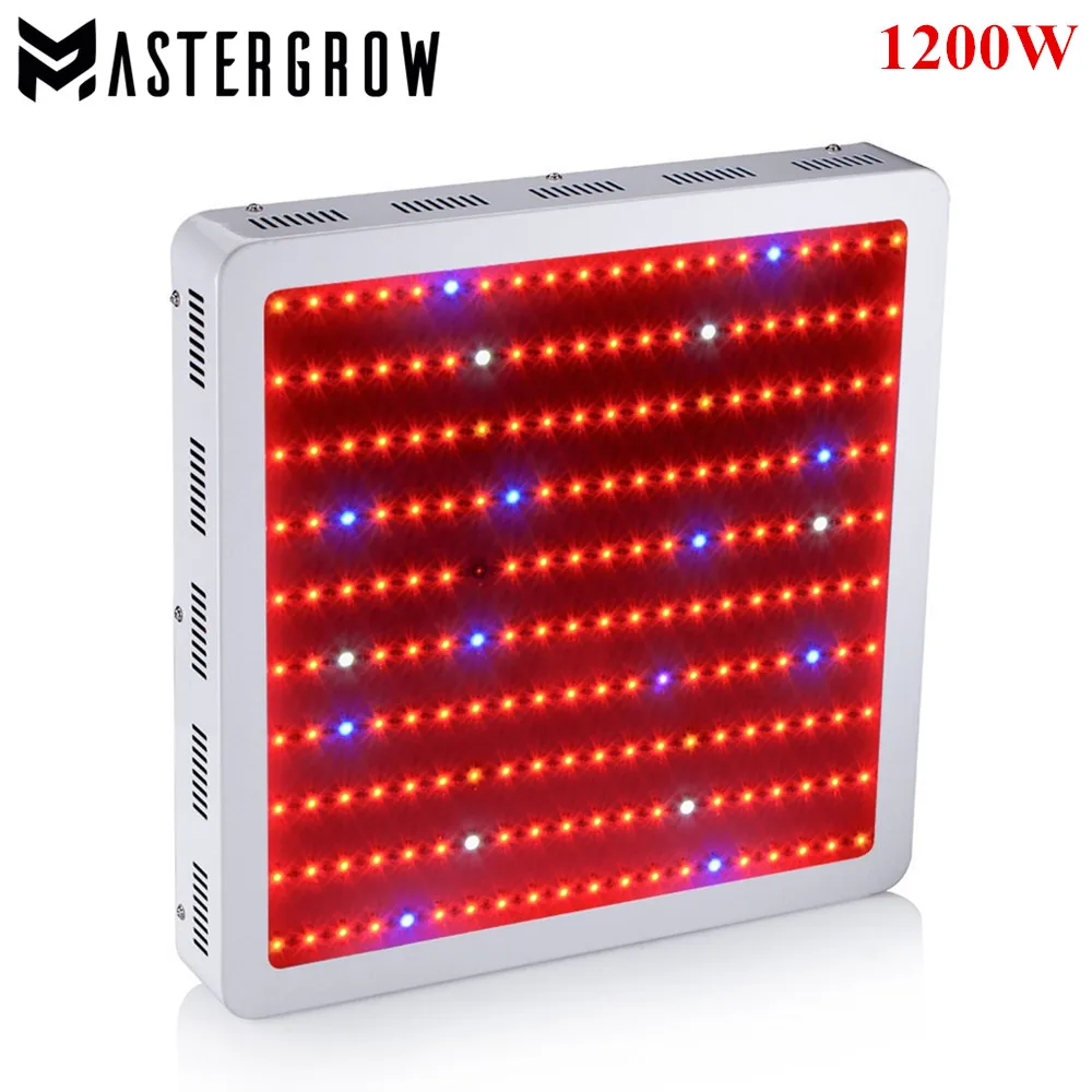 

MasterGrow Powerful 1200W LED Grow Light Panel Full Spectrum 10 Band Kit with200x6W Chip For Greenhouse Plant Veg Grow/Bloom